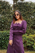 Tyra Purple Suede Dress